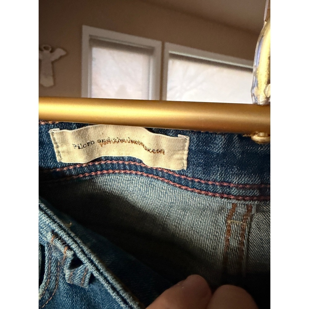 Pilcro Hyphen Women's Jeans Size 30 Blue Wash Straight Leg Denim - Picture 4 of 11
